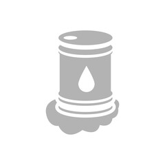 oil barrel icon on a white background, vector illustration