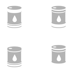 oil barrel icon on a white background, vector illustration