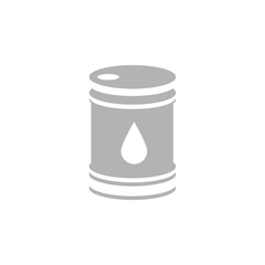 oil barrel icon on a white background, vector illustration