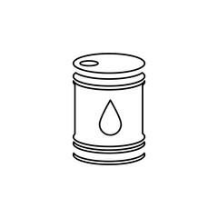 oil barrel icon on a white background, vector illustration