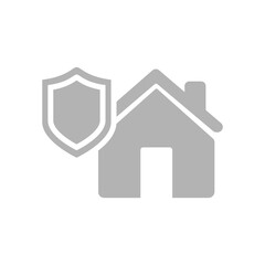 home protection icon, on a white background, vector illustration
