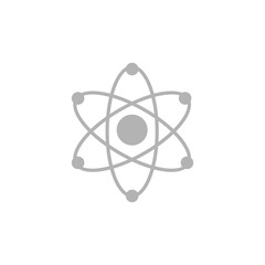 atom icon on a white background, vector illustration