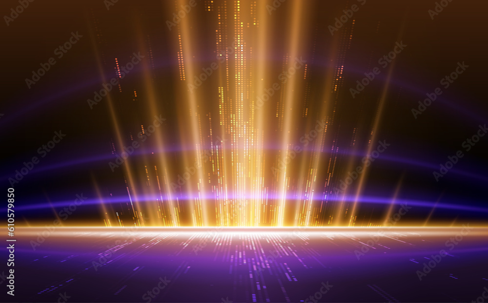 Poster abstract color light rays effect background