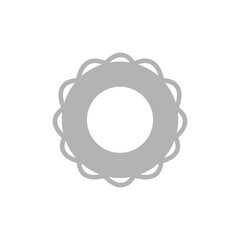 lifebuoy icon on white background, vector illustration