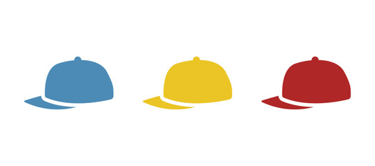cap icon on a white background, vector illustration