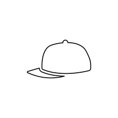 cap icon on a white background, vector illustration