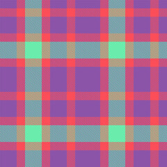 Background texture pattern of check tartan plaid with a textile fabric vector seamless.