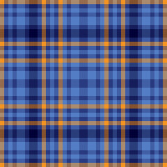 Tartan textile pattern of fabric texture plaid with a seamless check background vector.