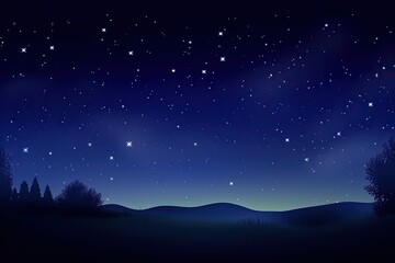 Fototapeta na wymiar Background of an illustration of a starry night sky on a summer night. Generative AI