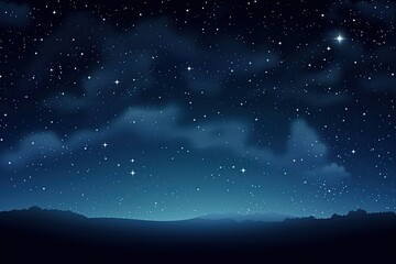 Fototapeta na wymiar Background of an illustration of a starry night sky on a summer night. Generative AI