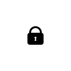 Padlock icon, password, security, privacy, safety, simple vector, perfect illustration