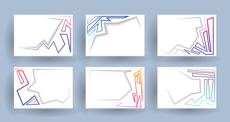 Geometric pattern background texture for brochure cover design. gradient color gradient banner template. Abstract vector wave shape for presentation templates	