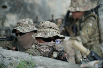 special forces soldier police, swat team member