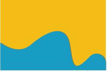 Yellow background with copy space. Abstract yellow and sky blue background