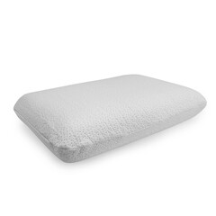 pillow with white pillow case on white background
