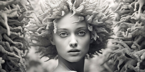 face comes from an abstract coral structure