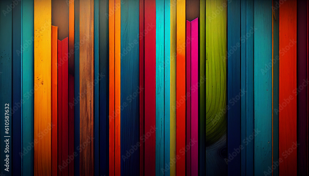 Poster abstract geometric backgrounds full color generative ai