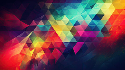 Obraz premium Abstract Geometric backgrounds full Color Generative AI