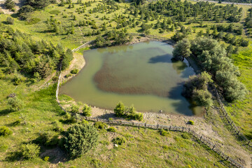 Fototapeta premium Spil mountain pond - lake. Manisa - Turkey