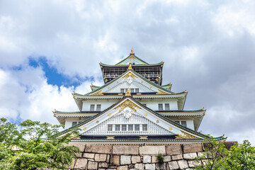 Fototapeta premium Osaka Castle and views around the area