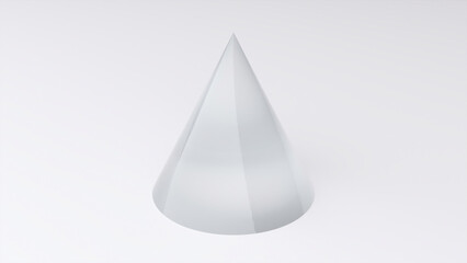 Abstract glass cone
