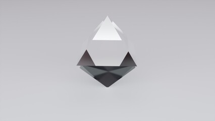 Abstract glass ruby