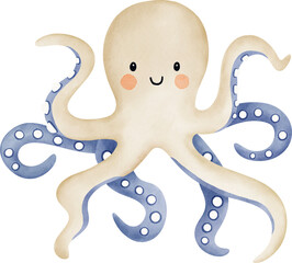 Octopus cartoon character