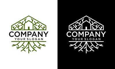 Tree House business logo vector, Brand Identity Logos design, modern logo, Logo Designs Vector Illustration Template