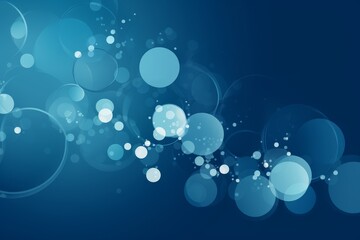 Obraz na płótnie Canvas Abstract blue background with bubbles. Generative ai