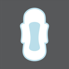 Women's pad, feminine hygiene icon vector illustration symbol