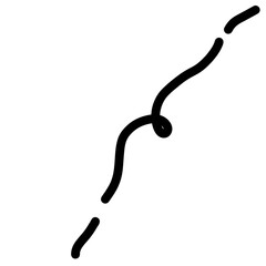 Continuous one line drawing, black and white simple vector illustration of love concept made from one line.