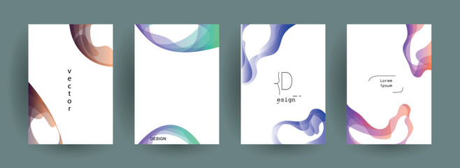 Geometric pattern background texture for brochure cover design. gradient color gradient banner template. Abstract vector wave shape for presentation templates	