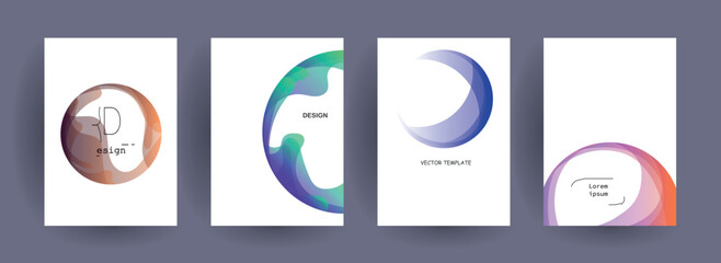 Geometric pattern background texture for brochure cover design. gradient color gradient banner template. Abstract vector wave shape for presentation templates	