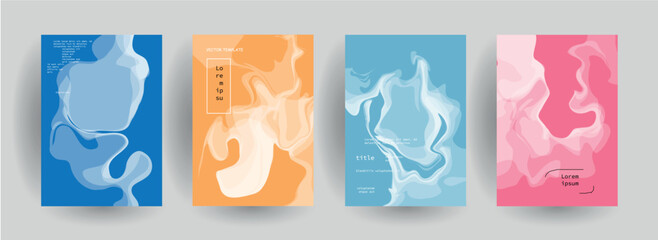 Abstract gradient vector background for business brochure cover design