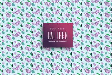 Summer vector tropical pattern