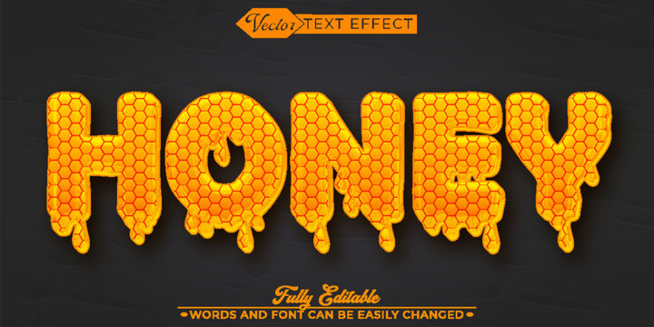 Sweet Honey Editable Text Effect Template