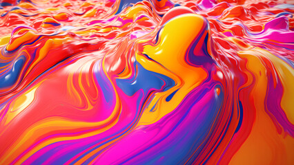 colorful paint background, generative ai
