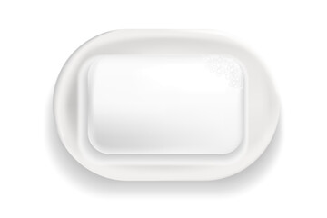 Soap bar template. Vector isolated detergent