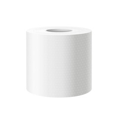 Vector image of vertical toilet paper roll. Object