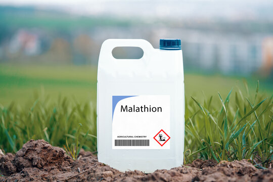 Malathion  organophosphate insecticide used in agriculture and for mosquito control.