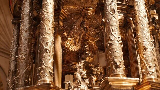 Seville Cathedral, Seville, Andalusia, Spain, a breathtaking Gothic masterpiece, the worlds largest cathedral, showcasing stunning art and history