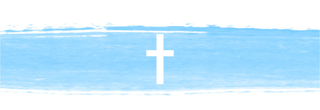 cross on blue background, cross on the sky, Watercolor eps Easter cross clipart. watercolour texture, banner with cross, crosses illustration Isolated on white background