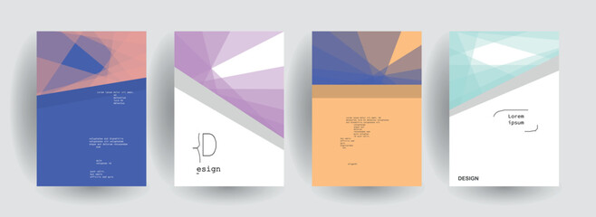 Abstract gradient vector background for business brochure cover design