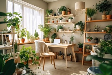 Obraz premium modern design cozy study room. Ai gerated