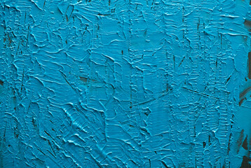 Cerulean blue oil paint for that grungy worn look.