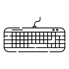 keyboard line icon