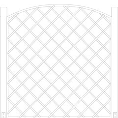 Contour Chain link fence. Metal Wire Fence. Outline Wire grid construction. Creative vector illustration of chain link fence wire mesh steel metal..