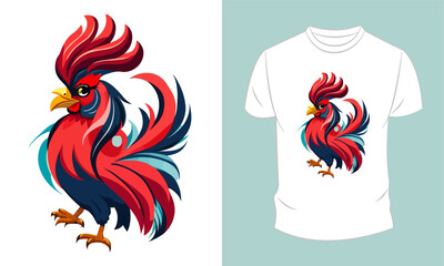 Vector graphic t-shirt design, with flowers