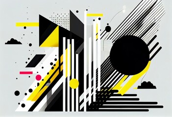 Amazing abstract background with a minimalist geometric design, Generative ai