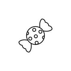 Candy line icon, sweetness logo vector